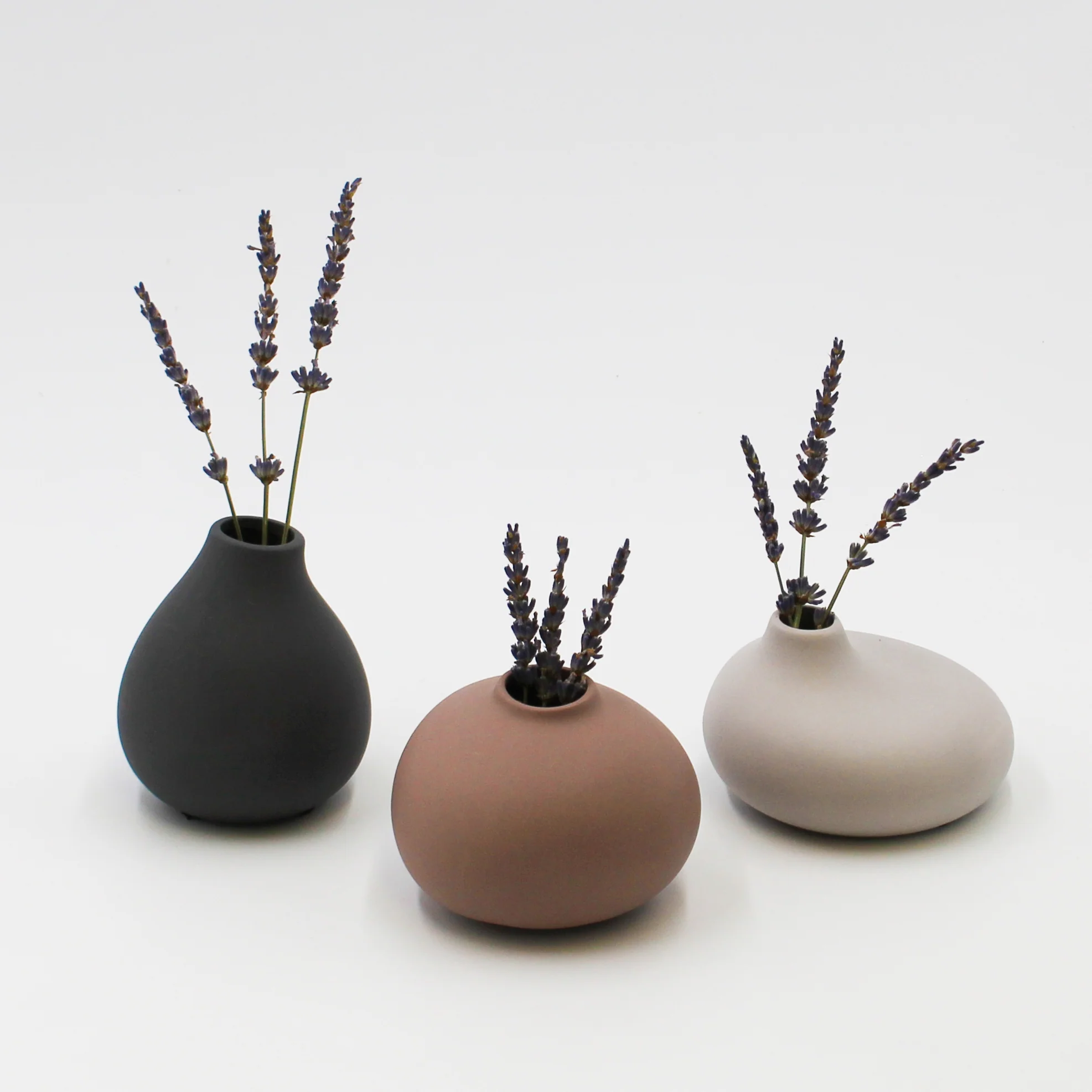 Triple Rounded Handmade Vase Selection - Image 3